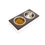 Миски на подставке Lunch Bar Brown wood + White