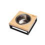 Одна миска на подставке Lunch Bar Natural wood + Black