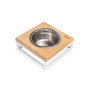 Одна миска на подставке Lunch Bar Natural wood + White
