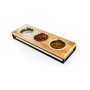 Три миски на подставке Lunch Bar Natural wood + Black