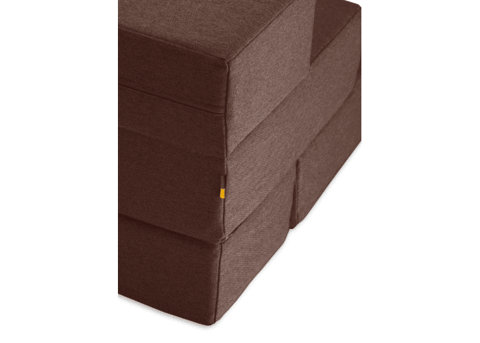 Ступеньки из мебельной рогожки для собак Harley and Cho Tetris Brown, коричневые – double