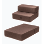 Ступеньки из мебельной рогожки для собак Harley and Cho Tetris Brown, коричневые – double