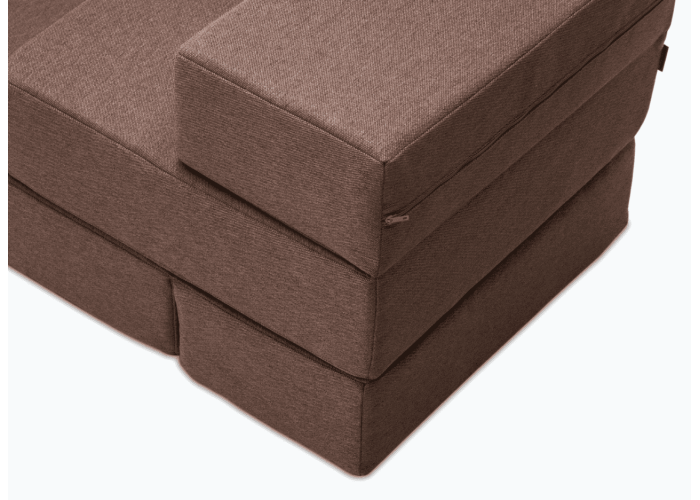 Ступеньки из мебельной рогожки для собак Harley and Cho Tetris Brown, коричневые – double