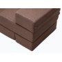 Ступеньки из мебельной рогожки для собак Harley and Cho Tetris Brown, коричневые – double