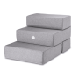 Ступеньки из мебельной рогожки для собак Harley and Cho Tetris Gray Light, светло-серые – double