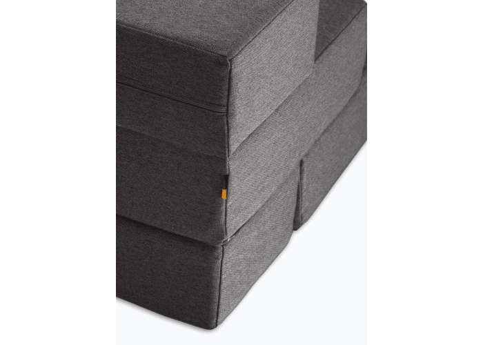 Ступеньки из мебельной рогожки для собак Harley and Cho Tetris Gray Dark, темно-серые – double