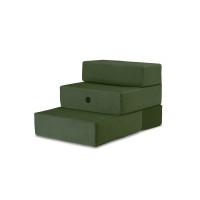 Сходинки для собак Tetris Green Velour - double