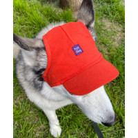 Кепка для собак из льна HatDog, красная