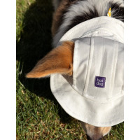 Панама для собак из коттона HatDog, белая