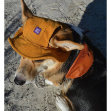 Сумка-бананка на собаку из эко-кожи HatDog, рыжая