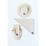 Панама для собак из льна HatDog DUO, ваниль/мокко