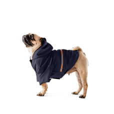 Дождевик для мопсов и французских бульдогов Noble Pet Moss Blue, синий
