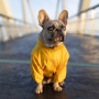 Дождевик для мопсов и французских бульдогов Noble Pet Moss Yellow, желтый