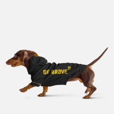 Дождевик для такс и корги Noble Pet Moss Bravery Black, черный