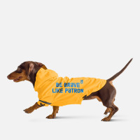 Дождевик для такс и корги Noble Pet Moss Bravery Yellow, желтый