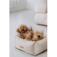 Мягкий лежак с бортами Noble Pet Paul Sand, бежевый