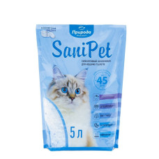 Наполнитель для кошачьего туалета Природа Sani Pet 5 л - силикагелевый