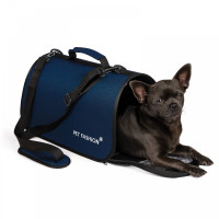 Сумка-переноска Pet Fashion «Vesta» для собак та котів до 8 кг , 38*22*22 см, синя