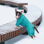 Комбинезон PetFashion Cold для такс, бирюзовый