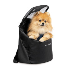 Рюкзак-переноска Pet Fashion «Quadra» для собак до 5 кг, 38*32*26 см, черный