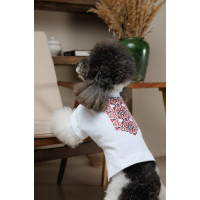 Футболка-вышиванка из хлопка для собак PetFashion Ukraine