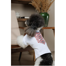 Футболка-вышиванка из хлопка для собак PetFashion Ukraine