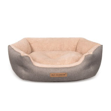 Лежак для собак Pet Fashion BRIG, кавовий, 58х48х20 см