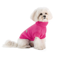 Светр PetFashion Sam для собак, малиновий