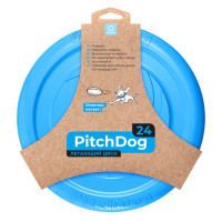 Игровая тарелка для апортировки PitchDog, голубая 