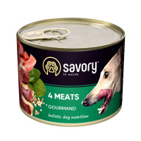 Влажный корм Savory для взрослых собак – с четырьмя видами мяса, 200 г