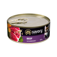 Вологий корм Savory для дорослих собак – з яловичиною, 100 г