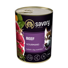 Влажный корм Savory для взрослых собак – с говядиной, 400 г