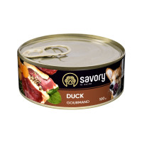 Вологий корм Savory для дорослих собак – з качкою,100 г