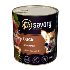 Влажный корм Savory для взрослых собак – с уткой, 800 г