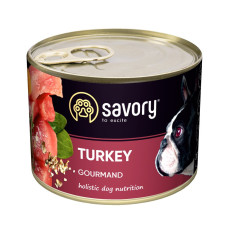 Влажный корм Savory для взрослых собак – с индейкой, 200 г