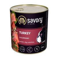 Вологий корм Savory для дорослих собак – з індичкою, 800 г