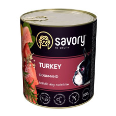 Влажный корм Savory для взрослых собак – с индейкой, 800 г