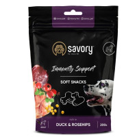 Лакомство для собак Savory Dog Immunity Duck and Rosehip для укрепления иммунитета у собак – с уткой и шиповником, 200 г