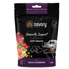 Лакомство для собак Savory Dog Immunity Duck and Rosehip для укрепления иммунитета у собак – с уткой и шиповником, 200 г