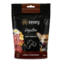 Лакомство для собак Savory Dog Digestion Lamb and Chamomile для улучшения пищеварения у собак – с ягненком и ромашкой, 200 г