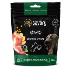 Лакомство для собак Savory Dog Mobility Rabbit and Chokeberries для здоровья суставов у собак – с кроликом и черноплодной рябиной, 200 г