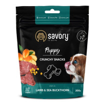 Ласощі для цуценят Savory Puppies Lamb and Sea Buckthorn для здорового росту – з ягням та обліпихою, 200 г