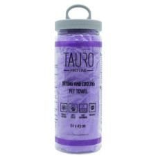 Tauro Pro Line Рушник для сушки та охолодження котів і собак, 64х43 см, фіолетовий