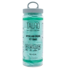 Tauro Pro Line Рушник для сушки та охолодження котів і собак, 64х43 см, зелений
