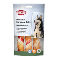 Лакомство Trixie Denta Fun для собак палочки для чистки зубов с курицей 12 см, 105 г/3 шт.