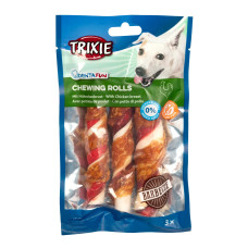 Лакомство Trixie Denta Fun для собак палочки для чистки зубов с курицей 12 см, 105 г/3 шт.