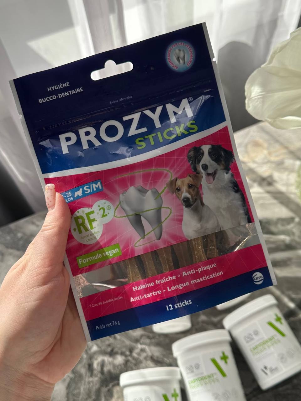 Жевательные палочки для собак малых и средних пород PROZYM RF2 Dental Sticks S/M, 12 шт Жевательные палочки для собак малых и средних пород PROZYM RF2 Dental Sticks S/M, 12 шт
